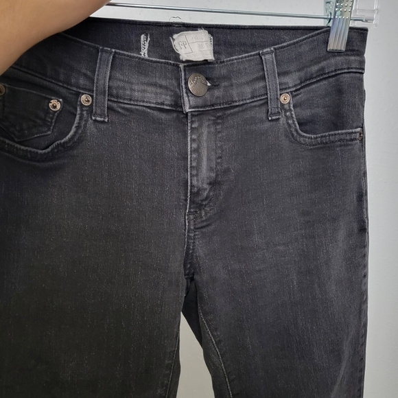 Free People Black Flare Bell Bottom Denim Jeans - Picture 7 of 7